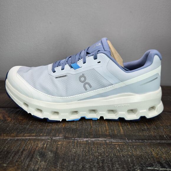 NEW ON Cloudvista 2 Waterproof Womens Size 8.5 Running Shoes Sneakers White Blue - Picture 7 of 12